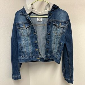 Denim Jacket with Hood